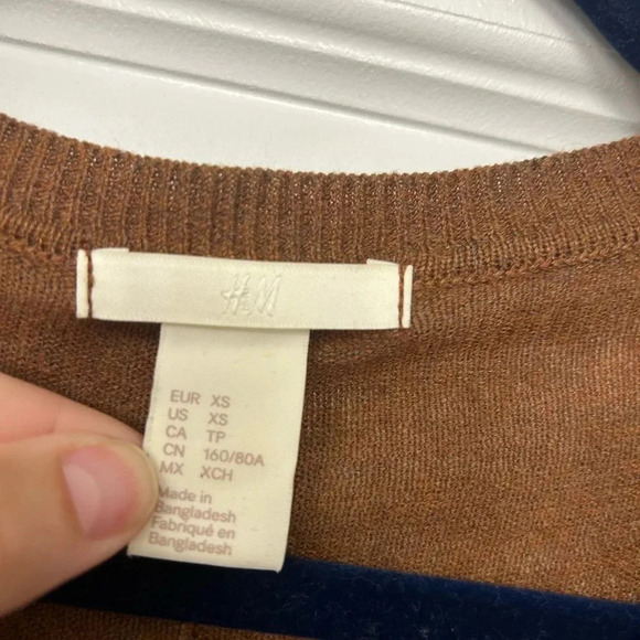 H&M tunic rust brown sweater - Picture 2 of 4
